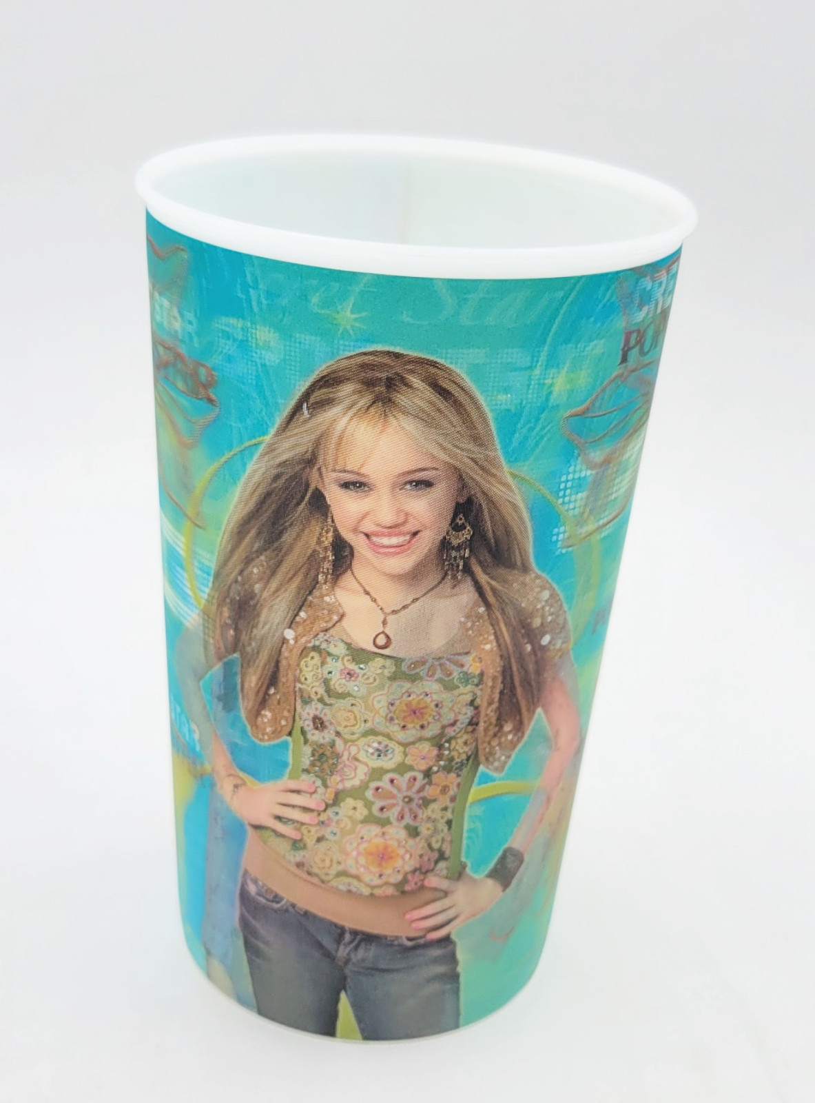 New Hannah Montana Miley Cyrus Holographic Hologram Cup 2008 Disney Channel