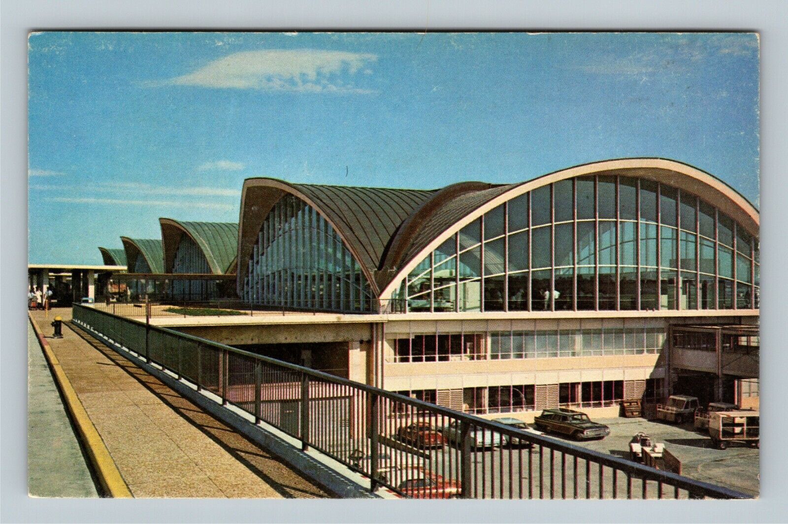 St Louis MO, Lambert Field Municipal Airport, Terminal Vintage Missouri Postcard