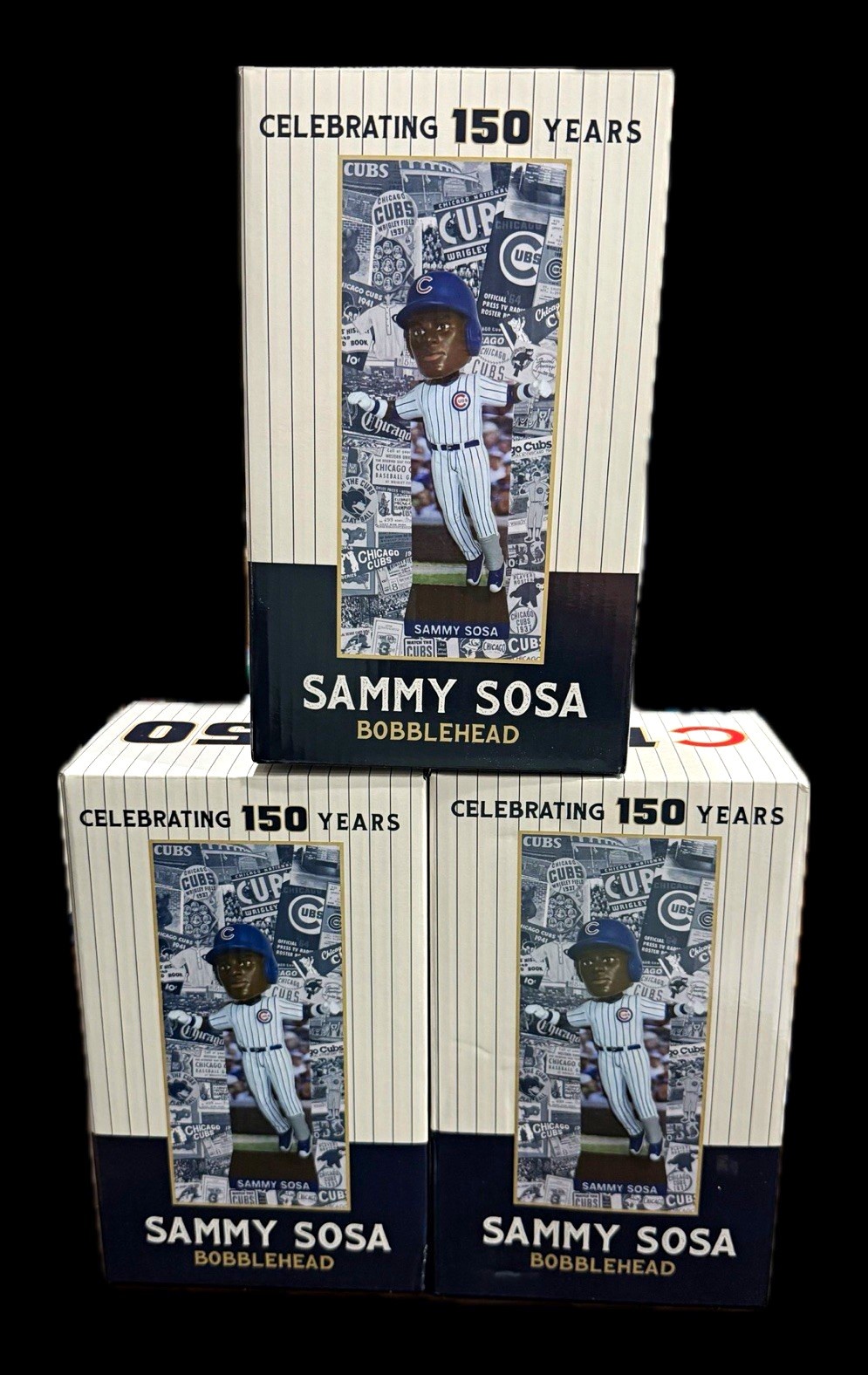 Chicago Cubs Sammy Sosa Bobblehead Celebrating 150 Years MLB Baseball