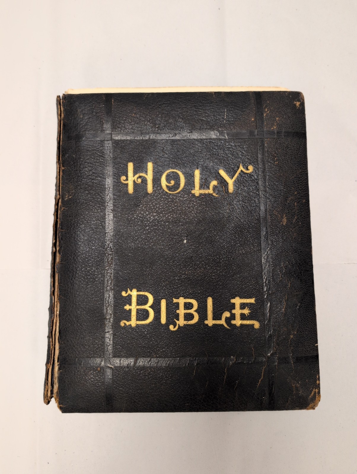Large 1872 Holy Bible - People\'s Standard Edition by Ziegler and McCurdy in USA 