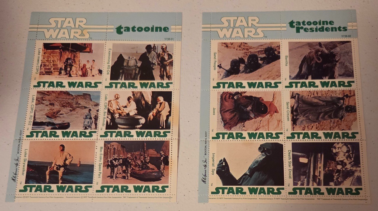 Vintage 1977 Star Wars Commemorative Seals