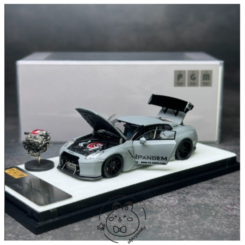 PGM 1/64 Nissan GT-R R35 Pandem Combat Grey
