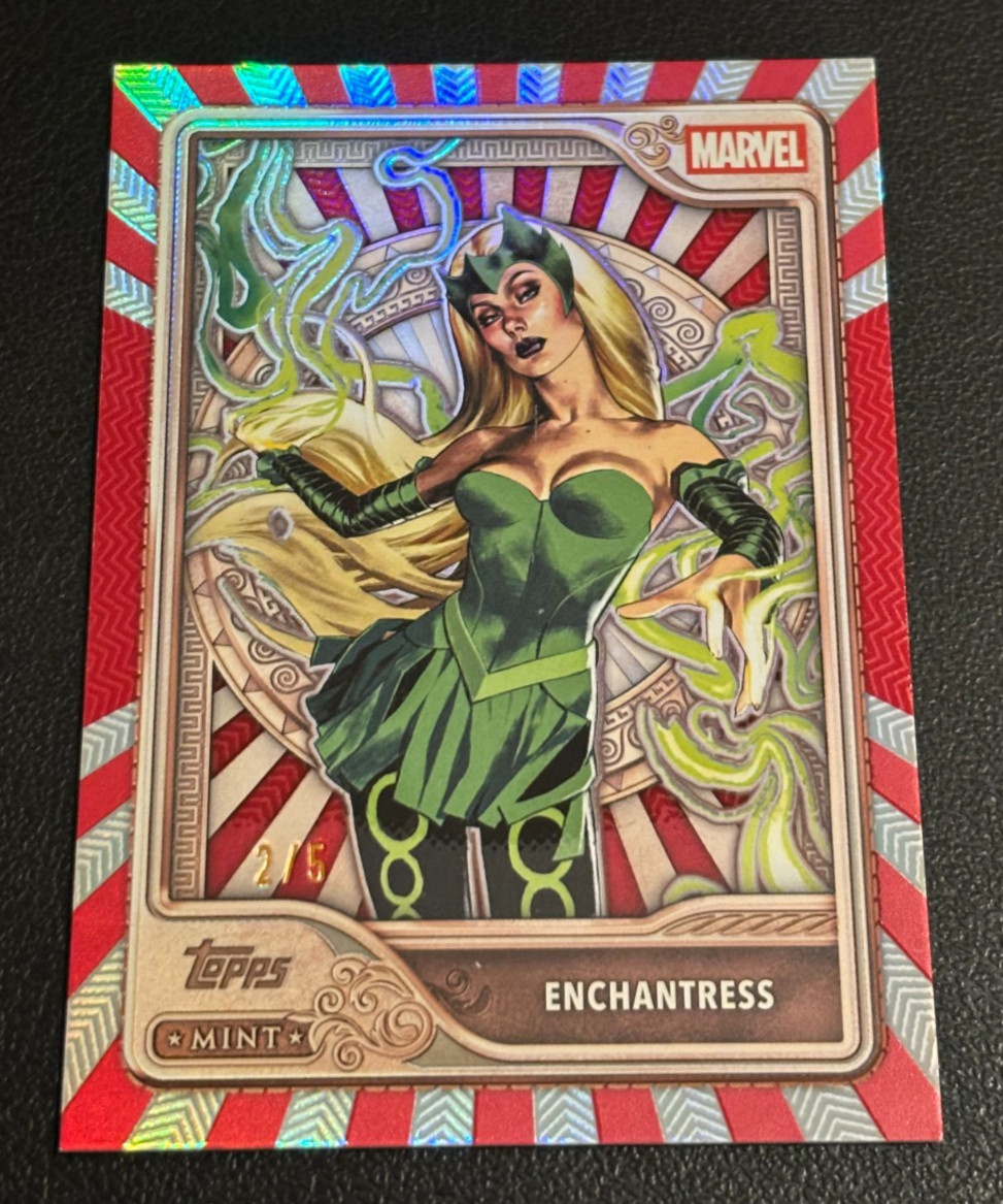 Enchantress 2026 Topps Mint Marvel Red Foil #'d /5 - Bronze - #24
