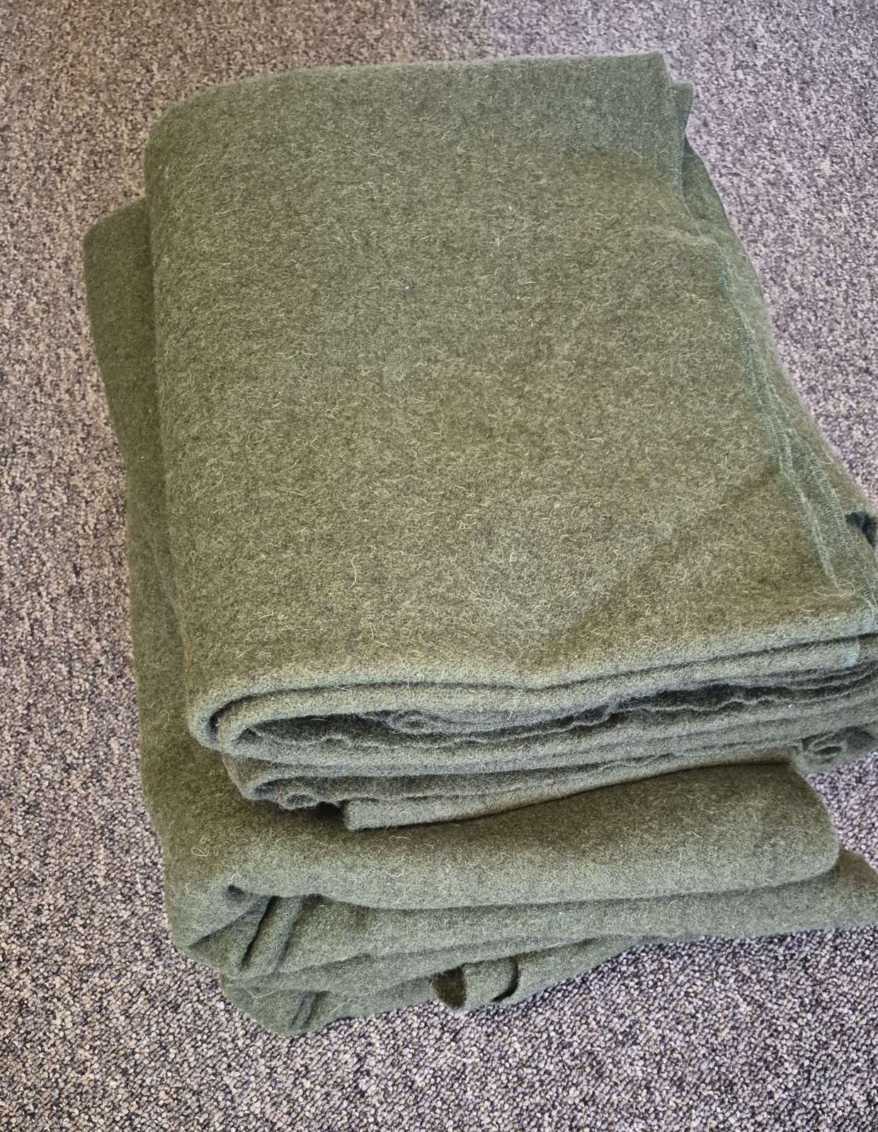 4 OD Wool USGI Northwest Woolen Mills Survival Blankets Family Surplus 66\