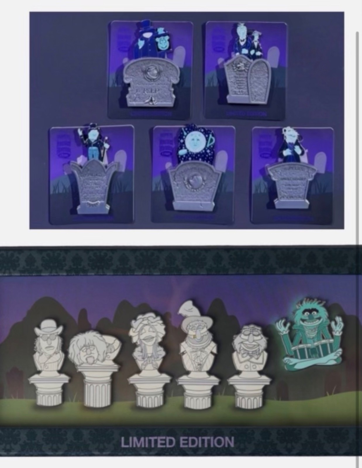 CONFIRMED WDI MOG Muppets 5 Year Anniversary Haunted Mansion Complete 6 Pin Set