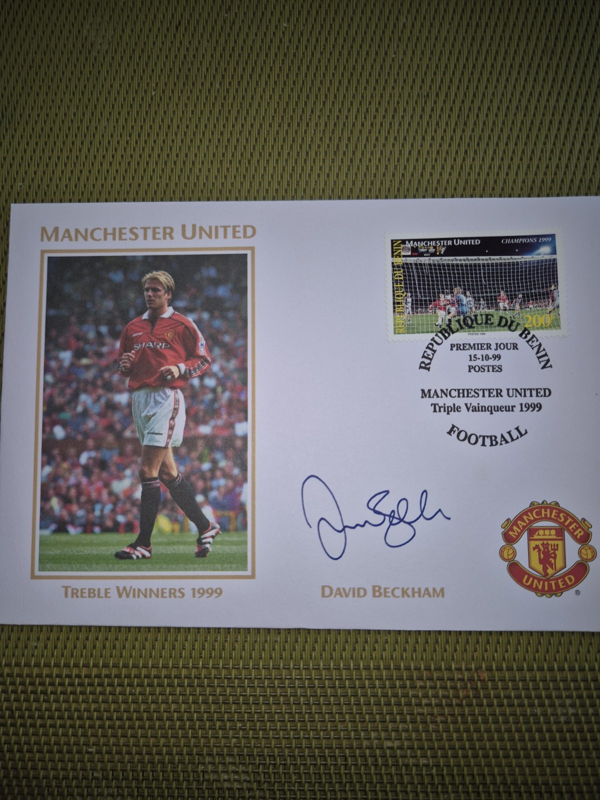 David Beckham Manchester United & England Footballer Hand Signed FDC Cover