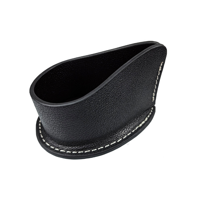 Random Portable Black Leather Single Seat Pipe Display Stand Smoking Pipe Stand