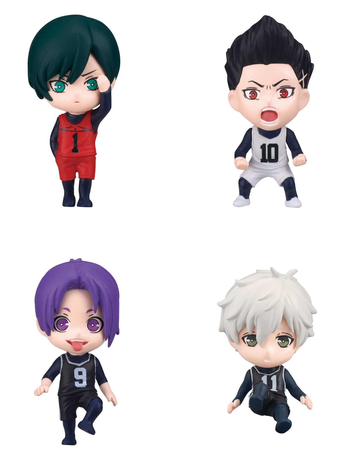 Bandai Bath Powder FiguTTO Blue Rock vol.2/ 4 types comp set mini figure