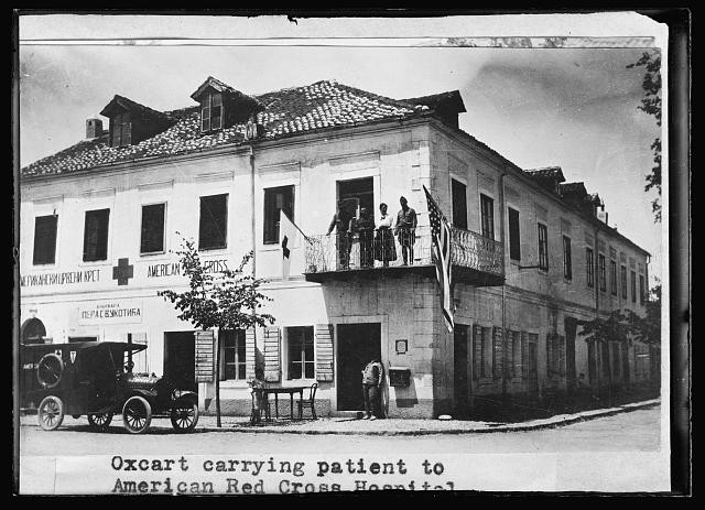 Photo:Podgoritza Montenegro American Red Cross Headquarters 1919 Balcony