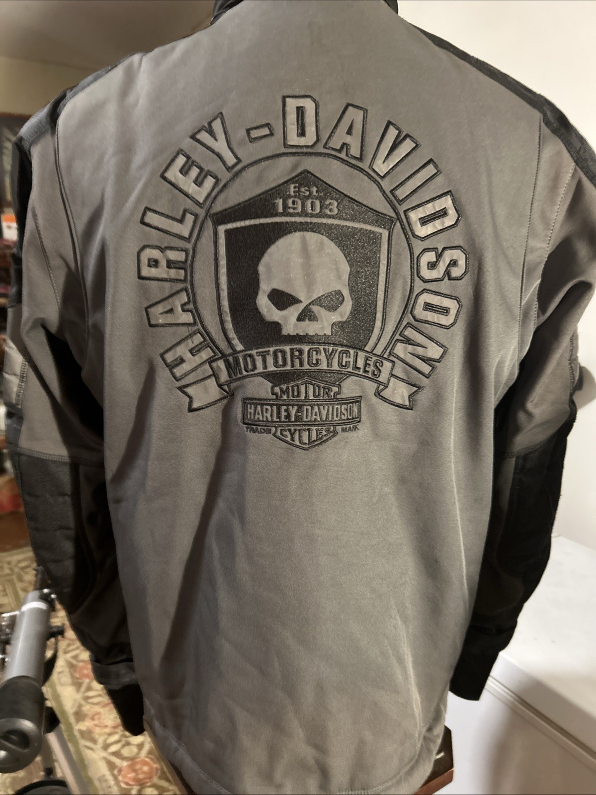 Harley-Davidson Men's Ridgeway Colorblocked Waterproof Riding Jacket Large L EUC