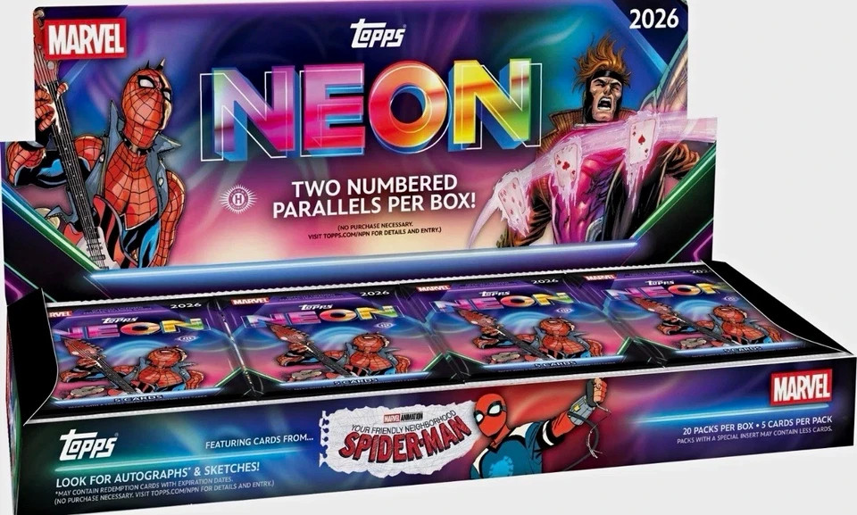 Topps 2026 Marvel Neon Hobby Box [PRESALE]