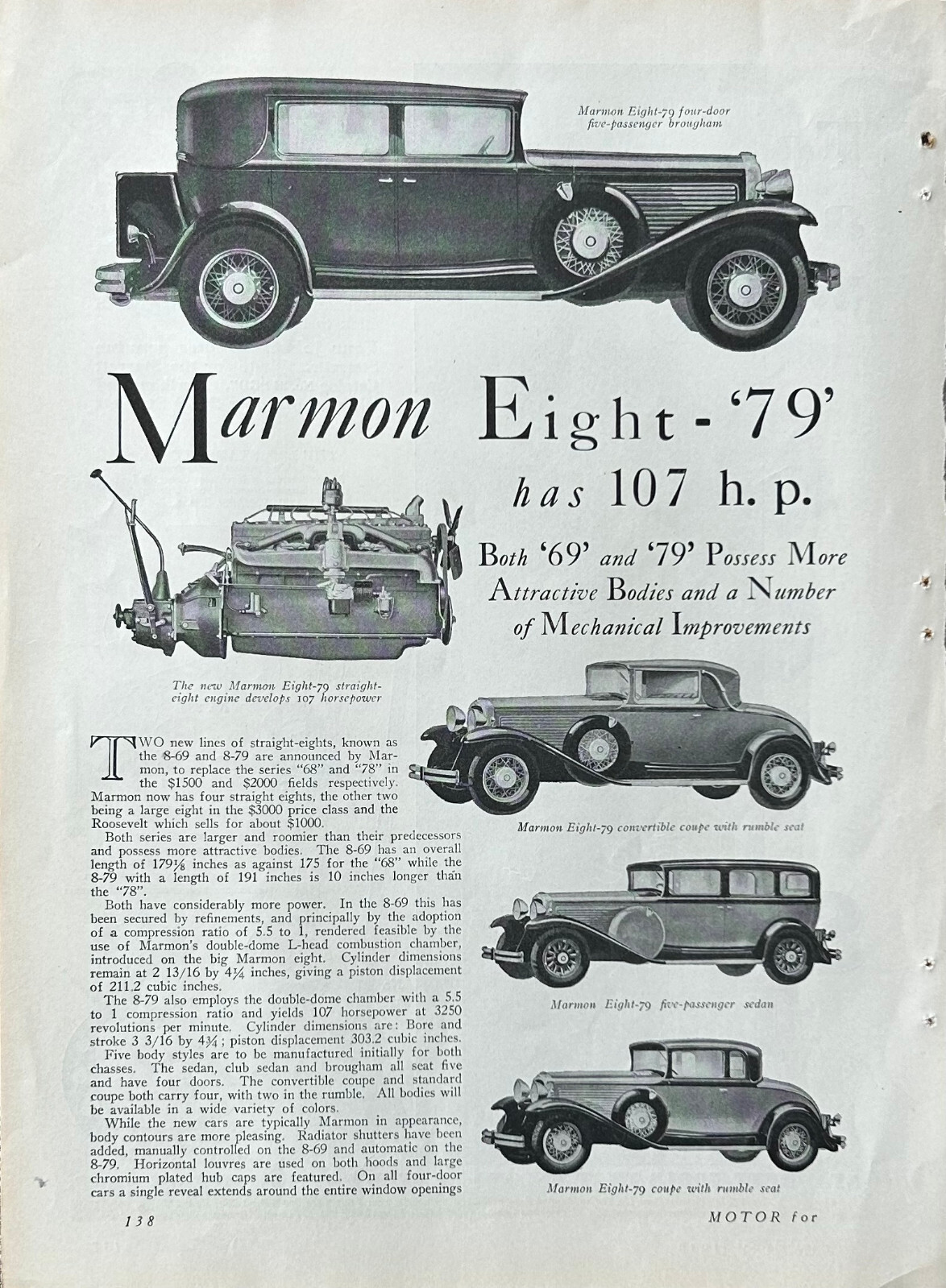 Report 1930 Marmon Eight 