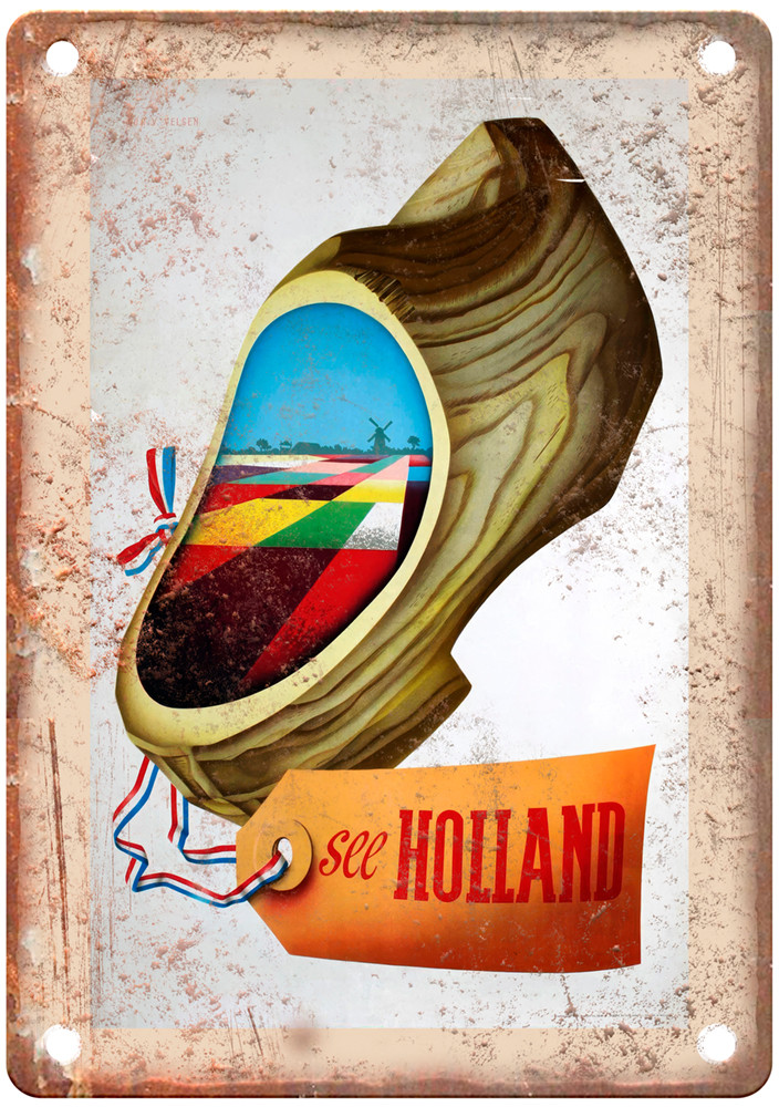 Vintage VELSEN Cornelius van 1921 2010 Travel Poster Retro Look Sign T1529