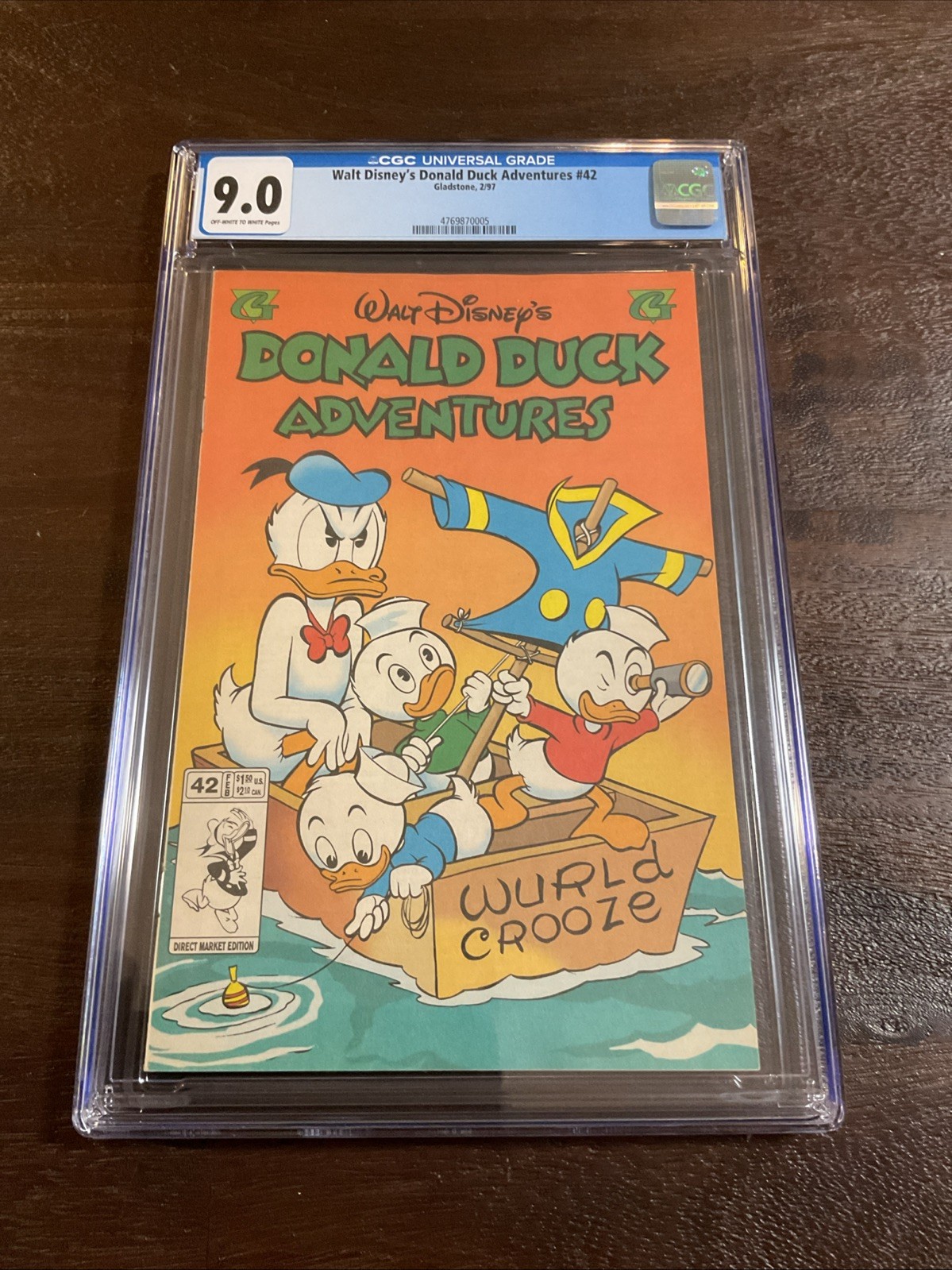 Walt Disney’s Donald Duck Adventures CGC Graded 9.0 VF-NM (1997 Gladstone)