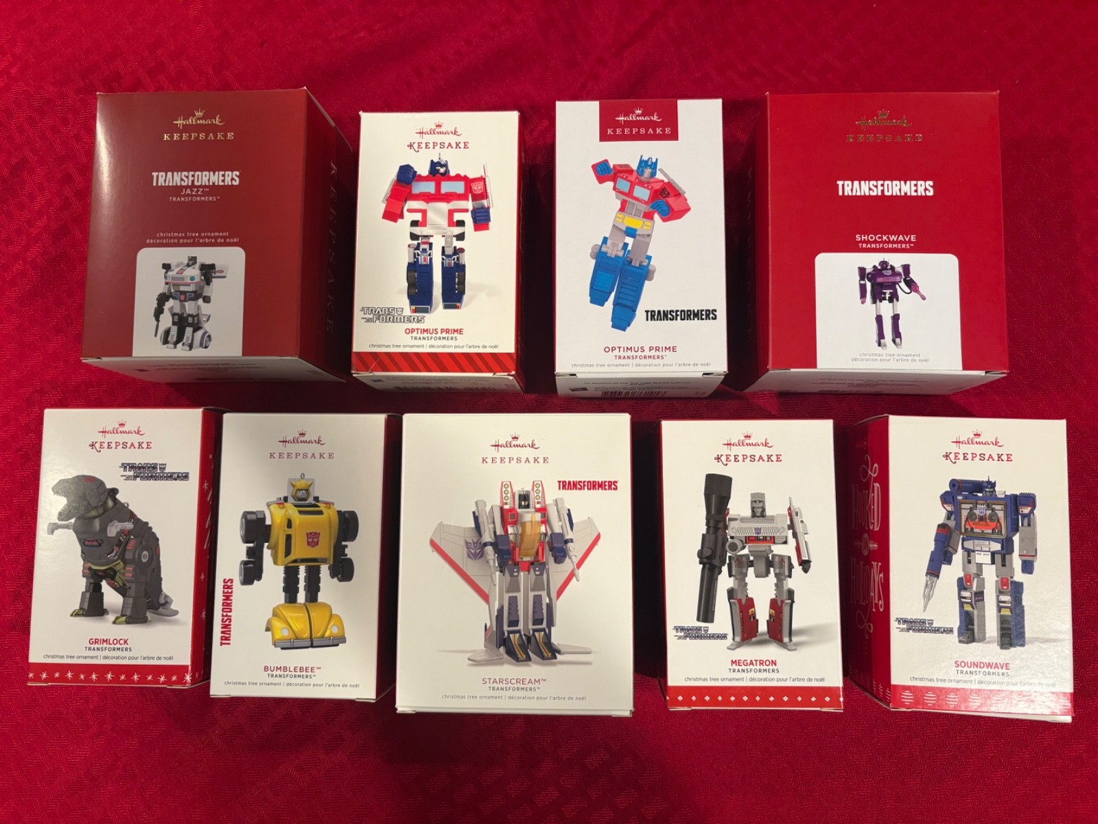 Hallmark Ornament G1 Transformers Lot - Grimlock Soundwave Optimus Prime +more