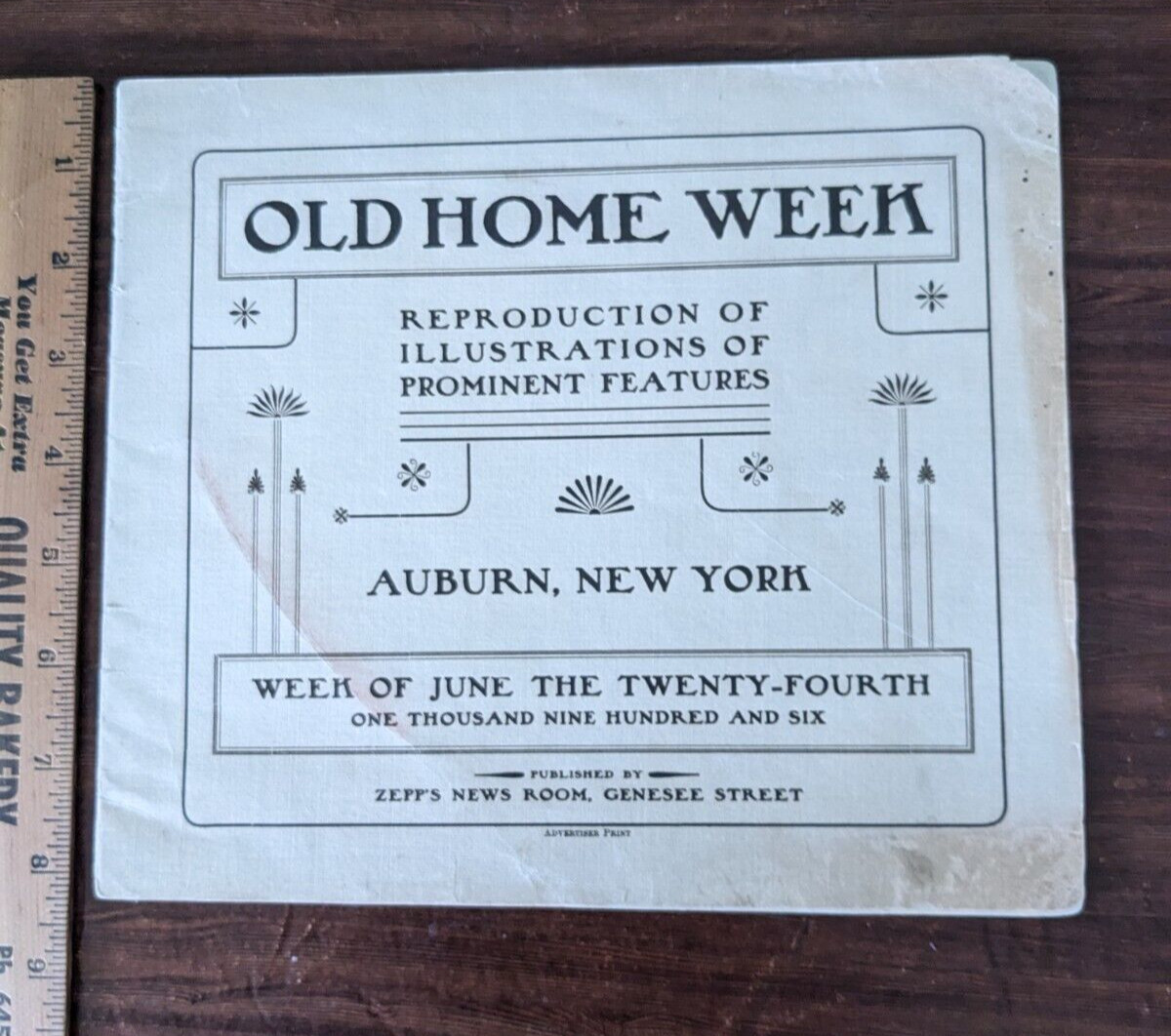 Auburn NY Old Home Week Booklet 1906