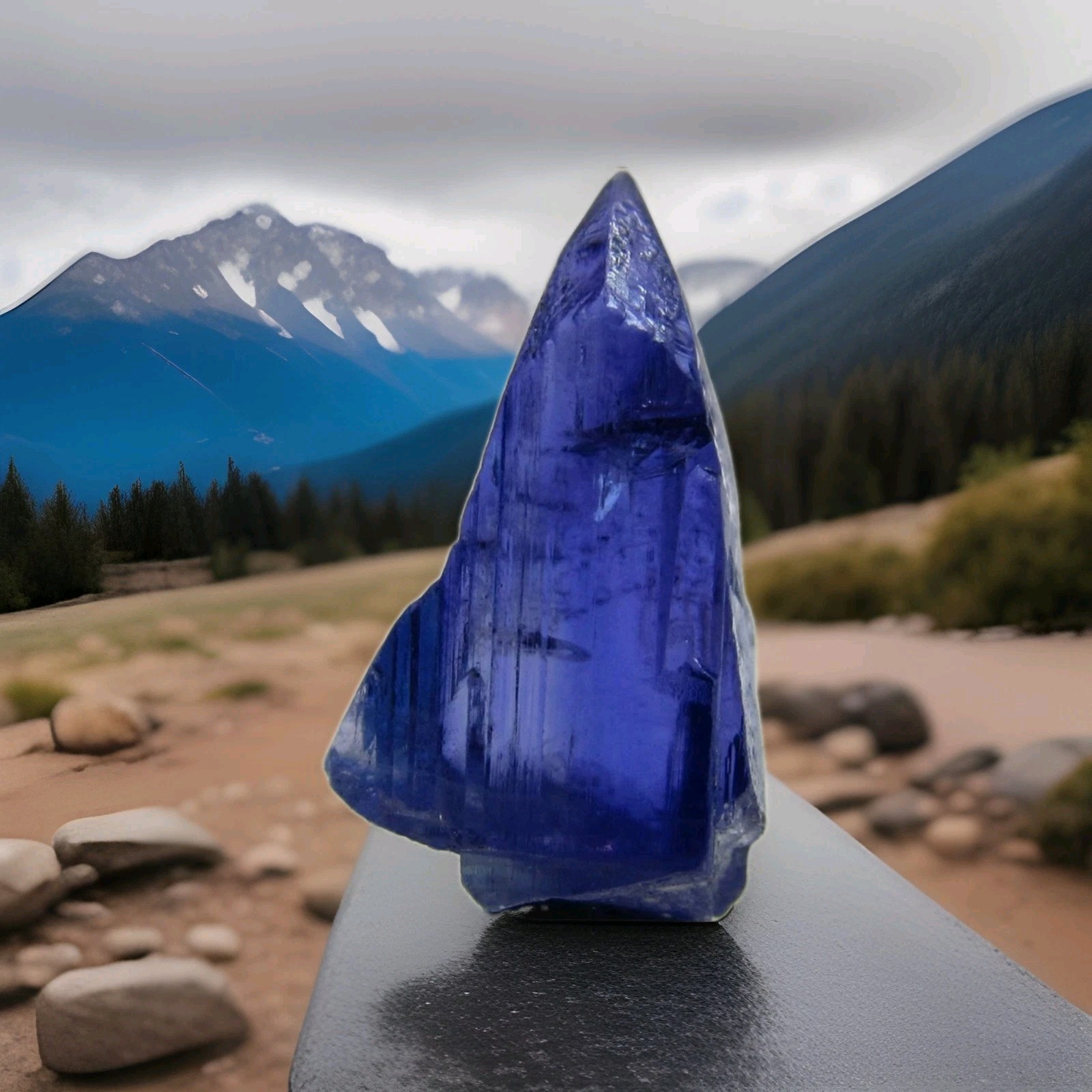  GEM TANZANITE CRYSTAL From TANZANIA