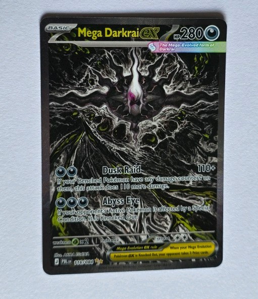 Pokemon Mega Darkrai ex 116/084 Me05: Pitch Black Special Illistration Rare Pokemon Mega Darkrai ex 116/084 Me05: Pitch Black Special Illistration Rare