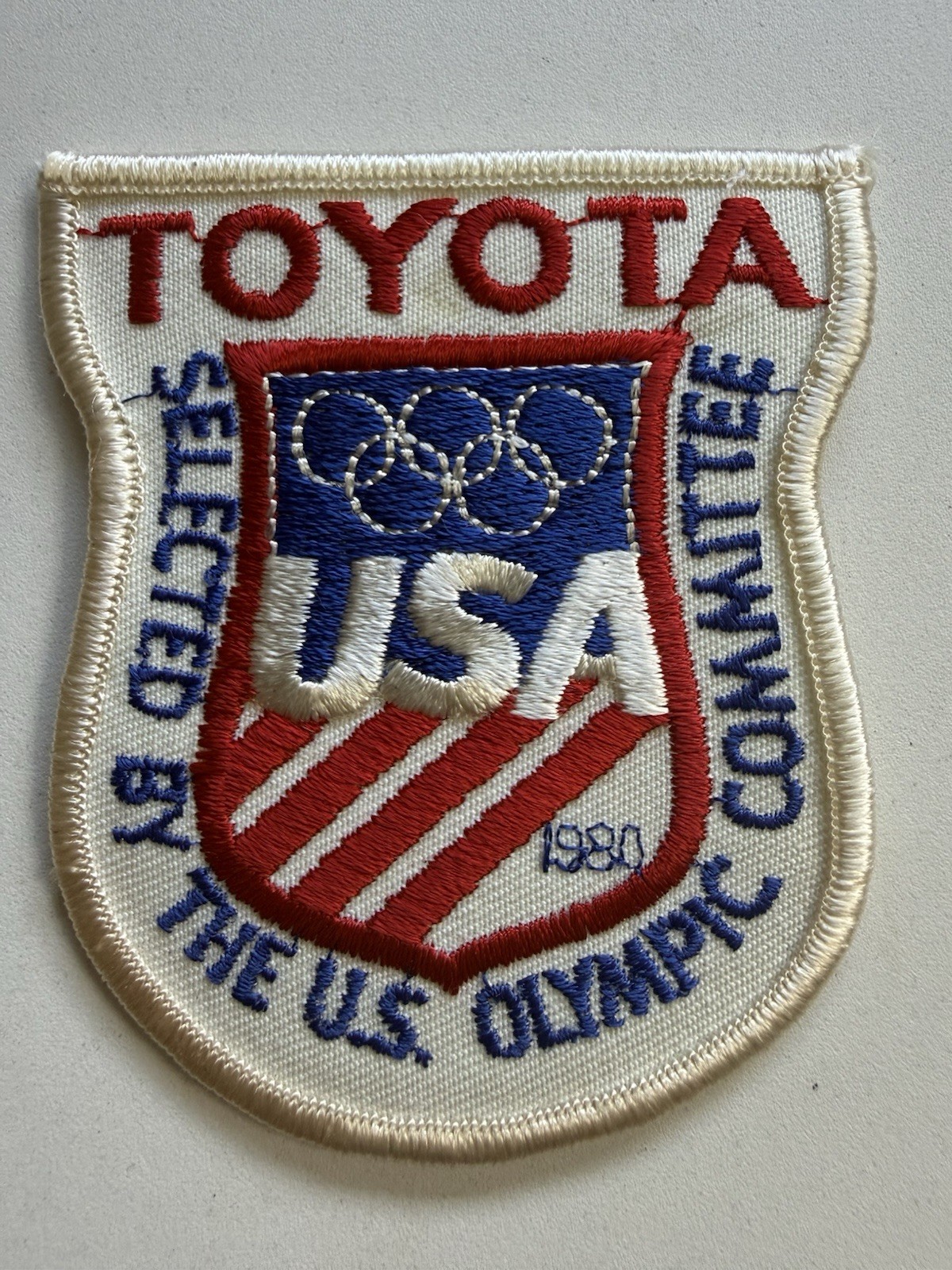 Vintage 1978 Toyota USA Olympic Committee 1980 Olympics Promo Patch USOC