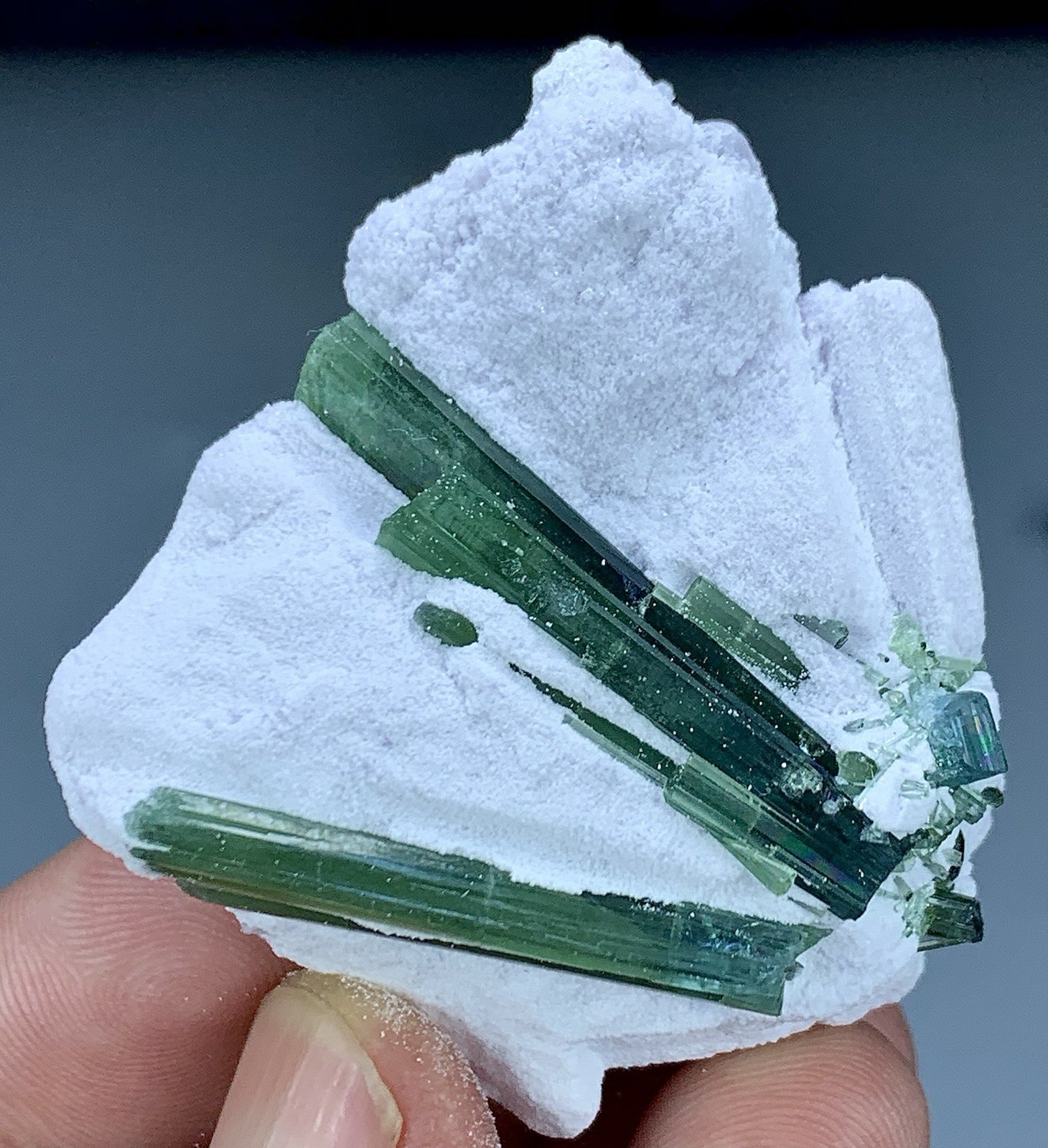 51 Gram Natural Tourmaline Crystals Specimen from Afghanistan.