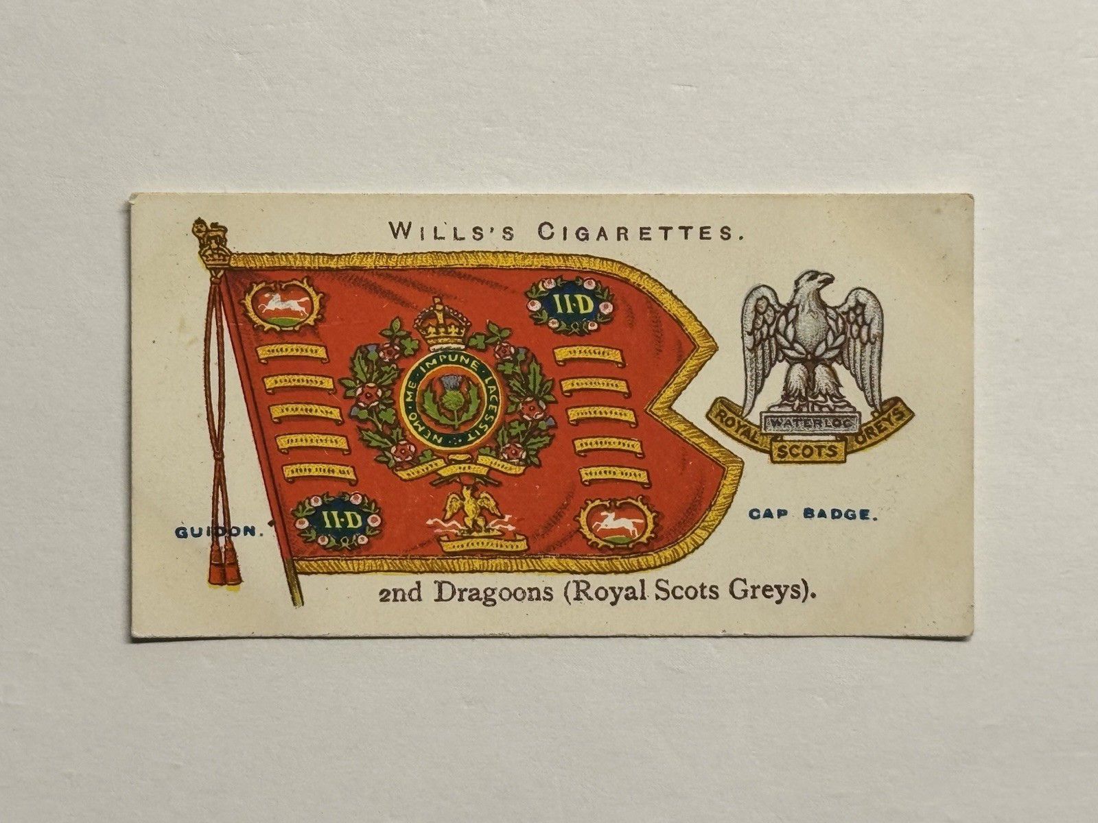1908-1912 Wills's Cigarettes 2nd Dragoons Royal Scots Greys #46 First Series