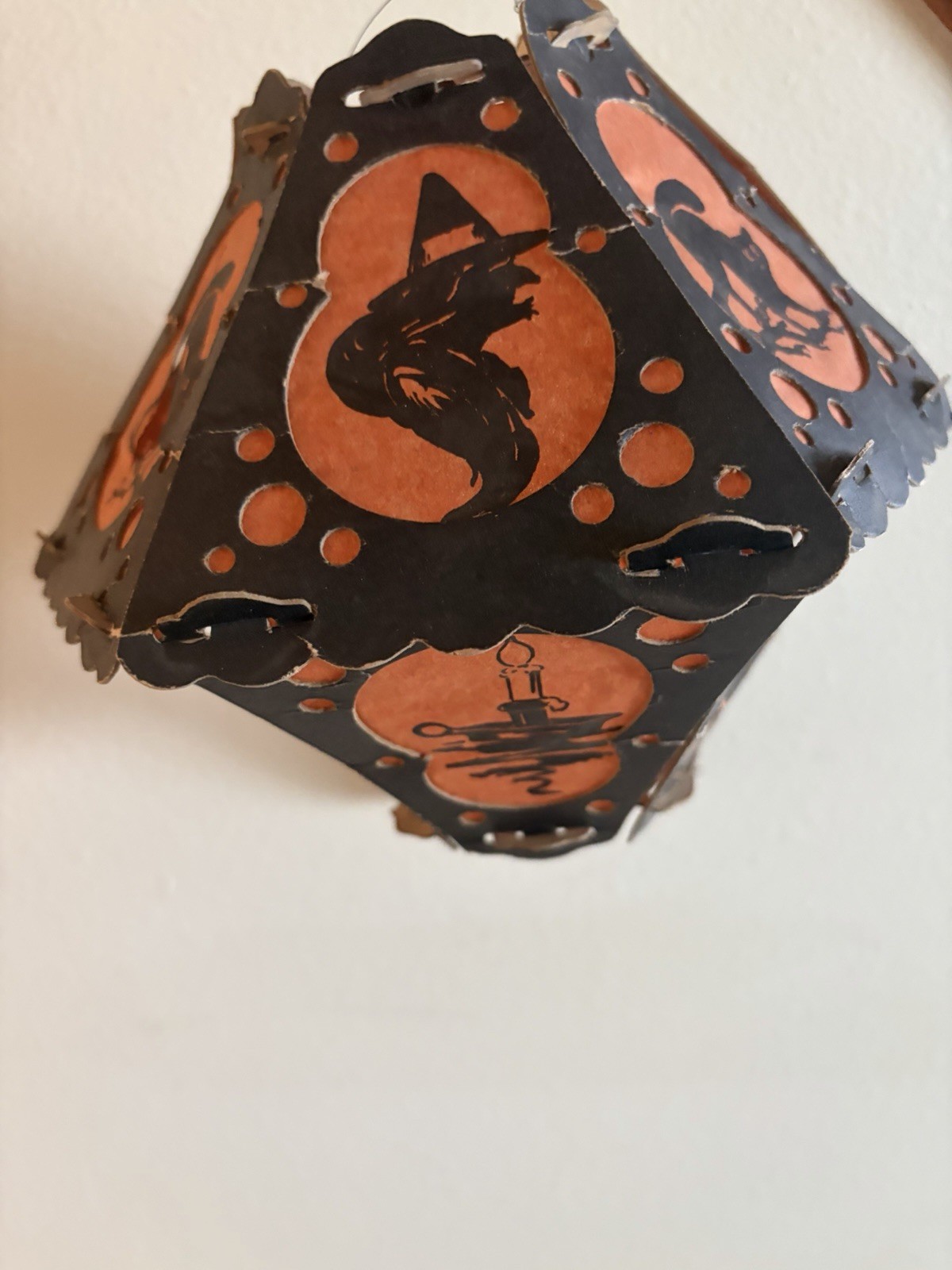 Antique Paper Halloween Lantern Very Rare Made In The USA