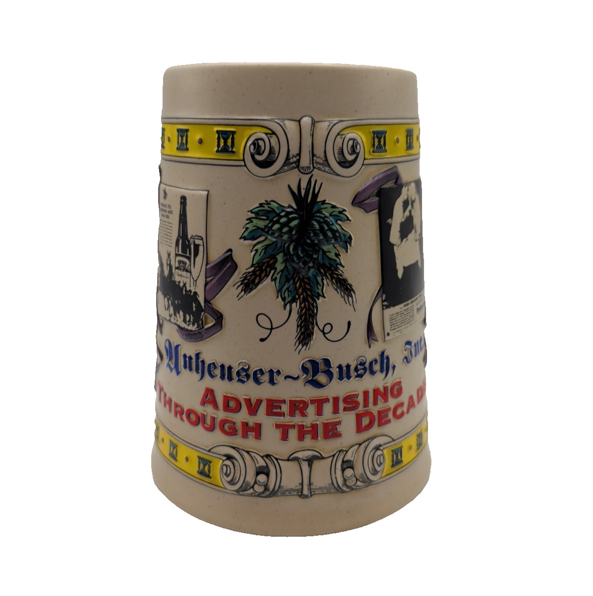 1996 Budweiser Advertising Through Decades 5th Series Beer Stein #04653