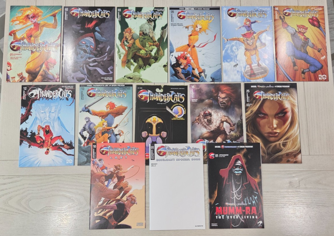 THUNDERCATS #1-25 *14 Comics* Lost in Time Holiday Mumm-Ra *Variants* Blind Bag