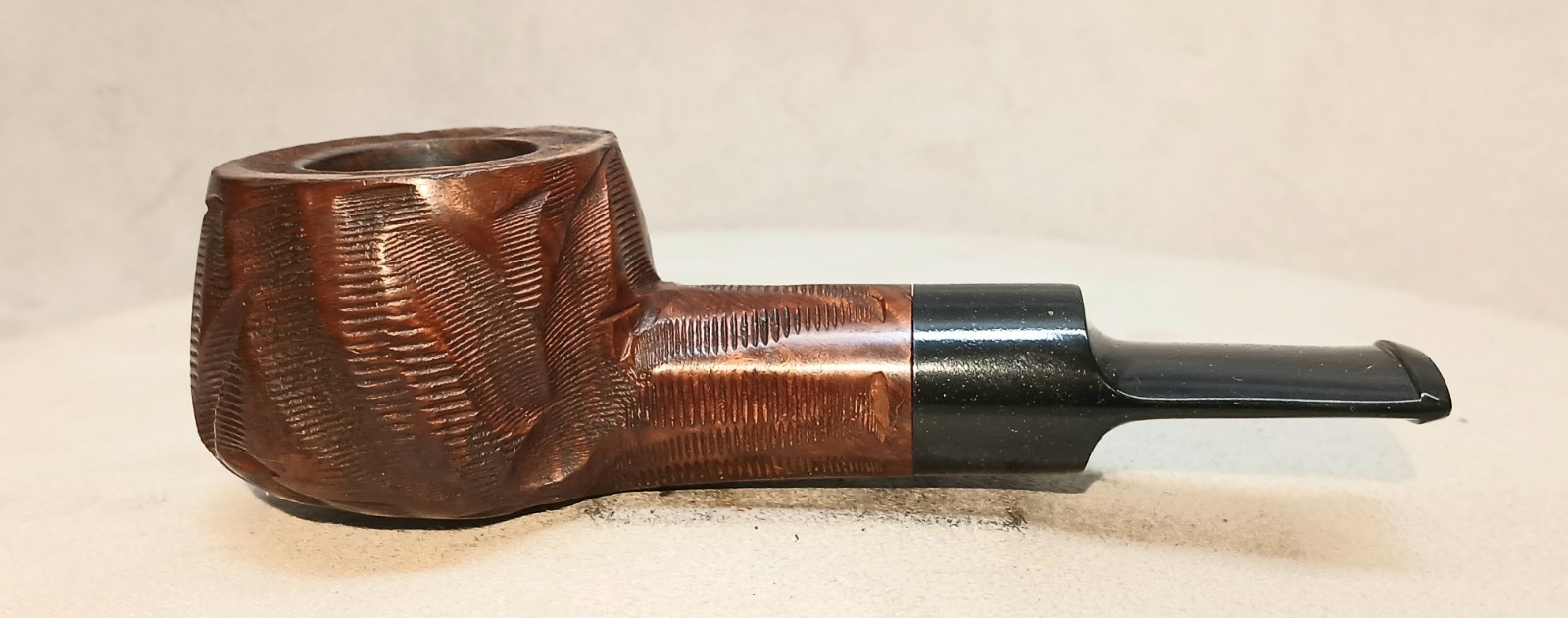 RARE BP JUM Rusticated Bullmoose Rhodesian Tobacco Pipe /Custom-Bilt 