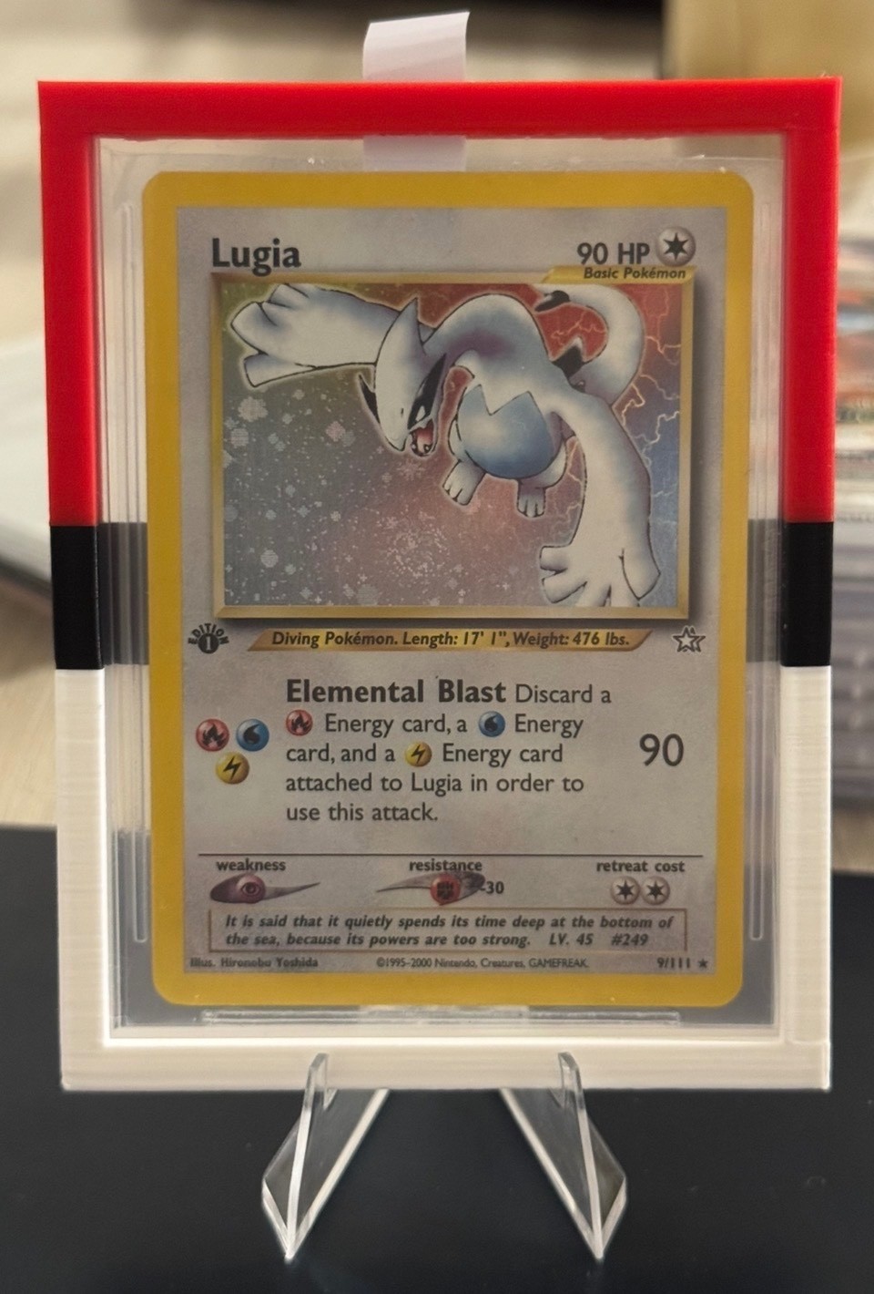 LUGIA HOLO SWIRL Neo Genesis 2000 1st edition #9/111 EN