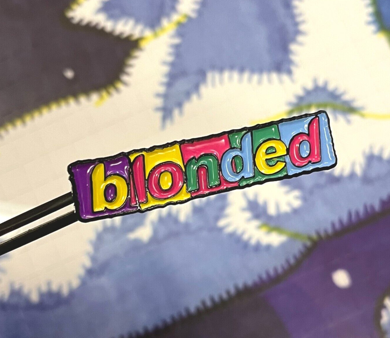 Blonded Tabs- Frank Ocean Radio Soft Enamel Lapel Pin  Blond