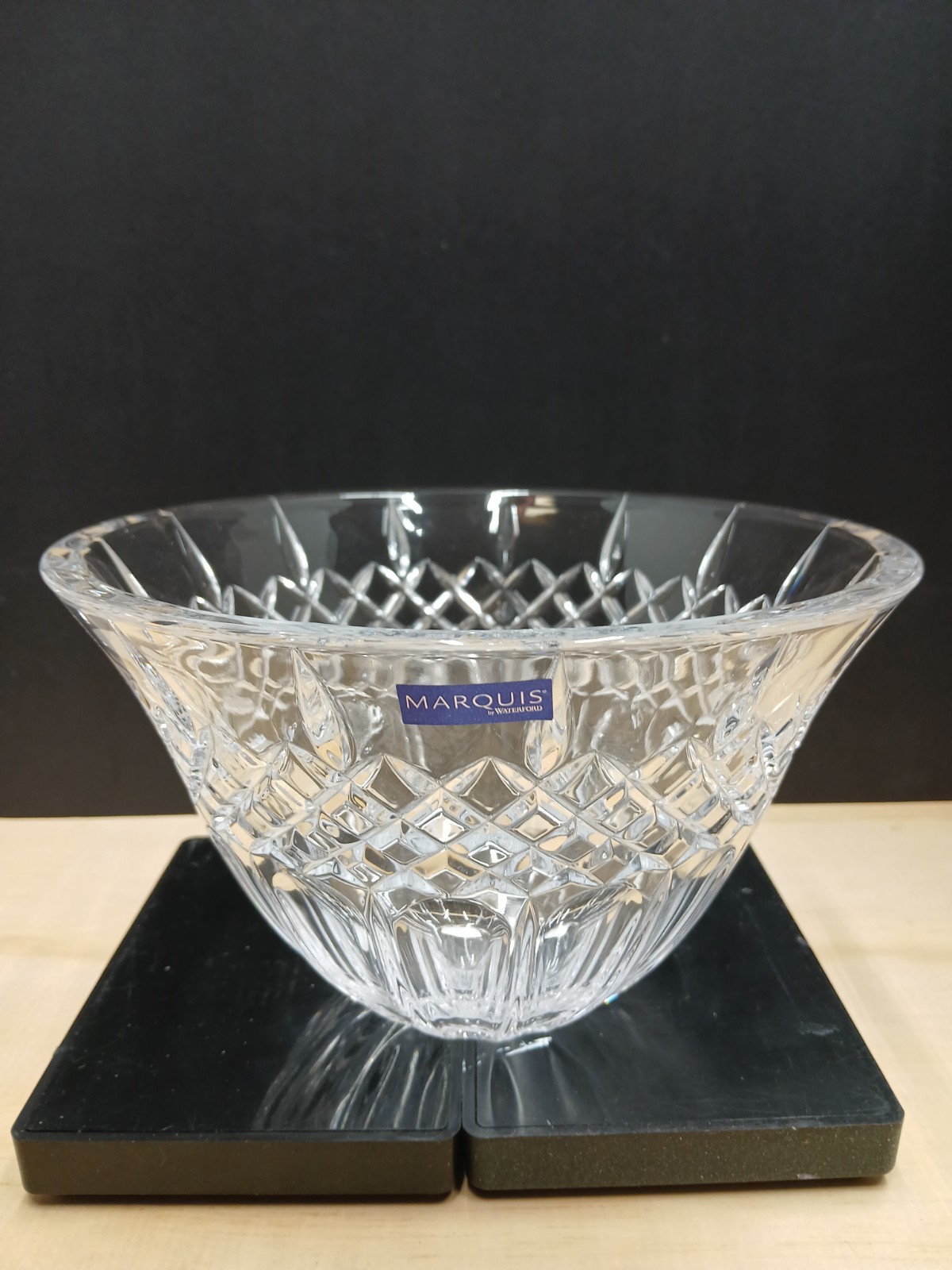 NIB Marquis by Waterford Shelton 8 Inch Crystal Bowl-New In Box-Discontinued