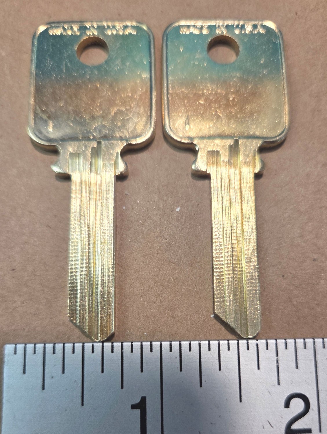 Medeco Patriot generic uncut blank key blanks - qty. 2 for 1 price - New