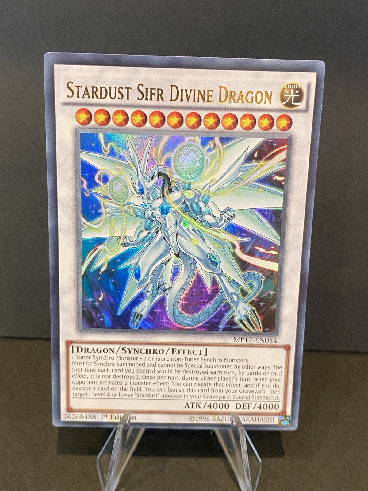 Stardust Sifr Divine Dragon MP17-EN054 Ultra Rare 1st Edition