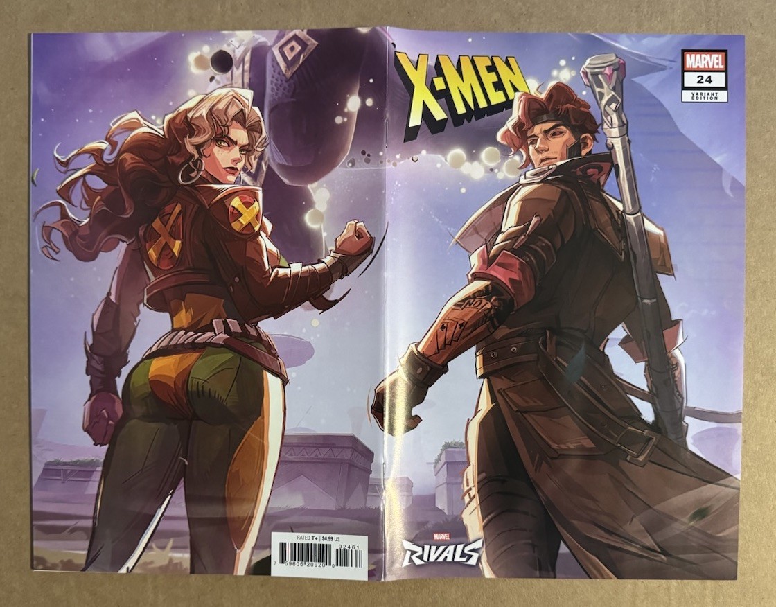 X-men #24 Netease Marvel Rivals Wraparound Variant Gambit Rogue X-men #24 Netease Marvel Rivals Wraparound Variant Gambit Rogue