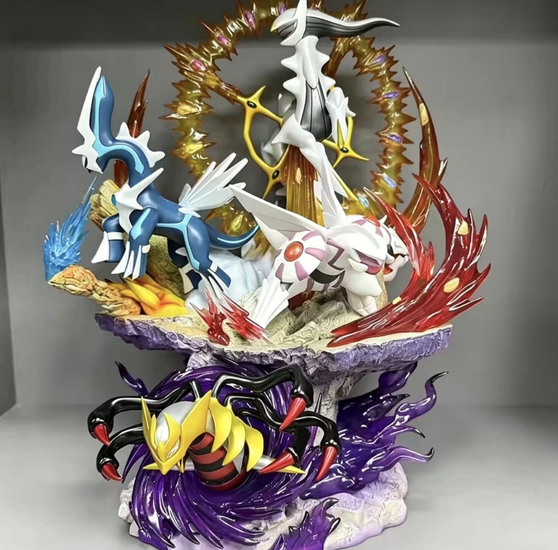 Pokémon Arceus Dialga Palkia Giratina Figure 37cm Legendary PVC Statue LED