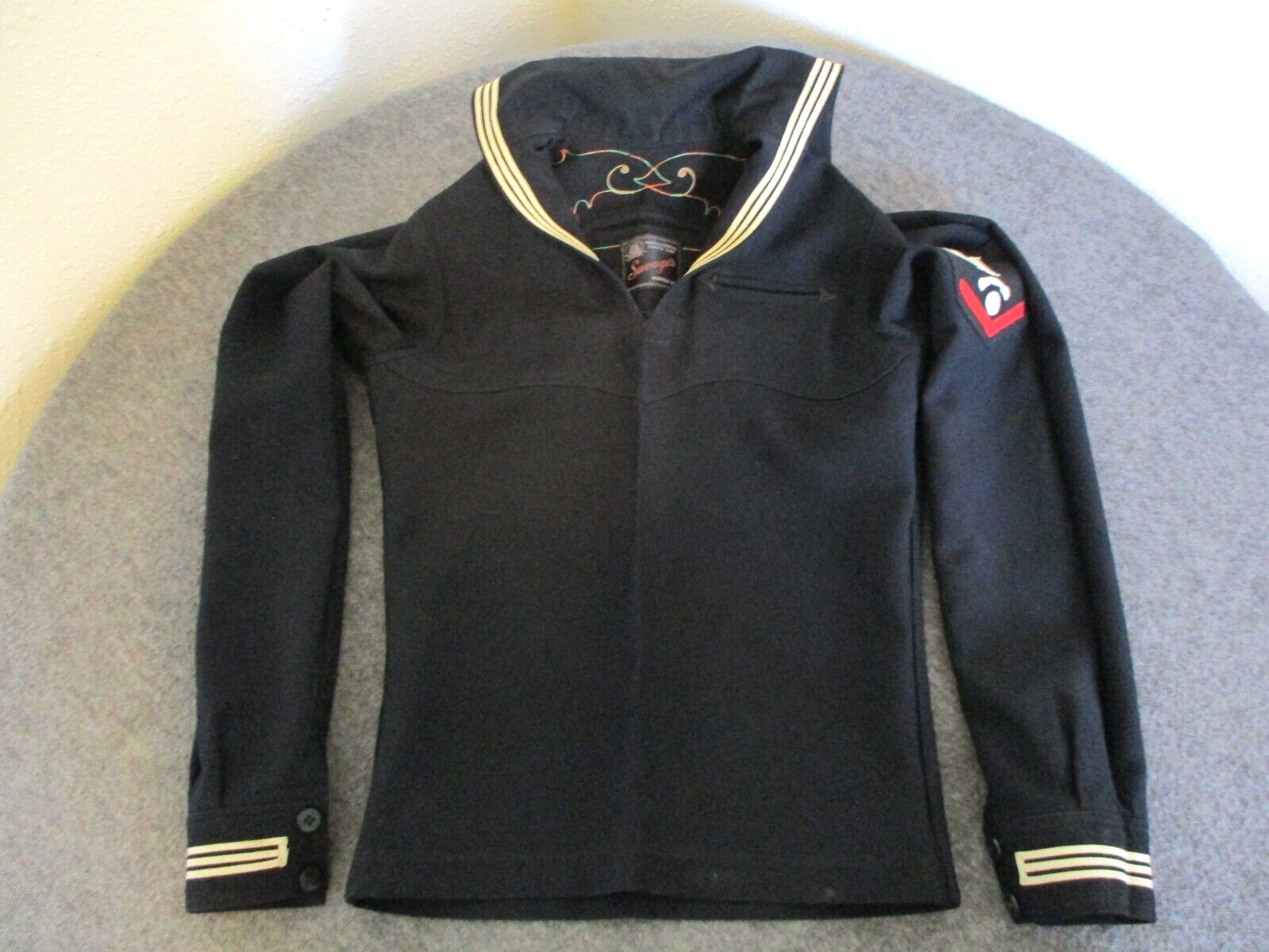 WWII US NAVY JUMPER CUSTOM UNIFORM LIBERTY CUFF FISH EMBROIDERY SAVAGES PORTLITE