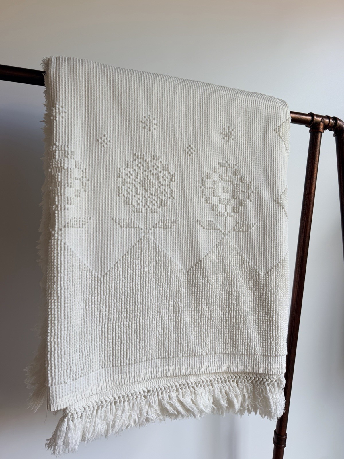 Vintage Bates George Washington’s Choice Chenille King Bedspread Cotton 116x100