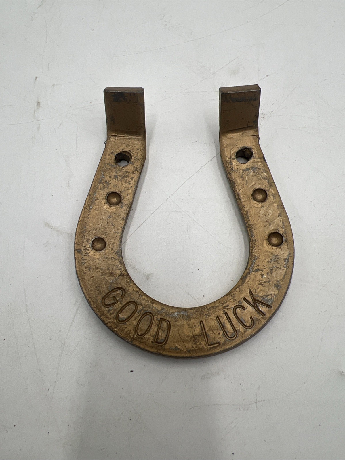 3” Lovely Collectible Horseshoe Good Luck Gold-Tone Horse Shoe Naal Home Decor