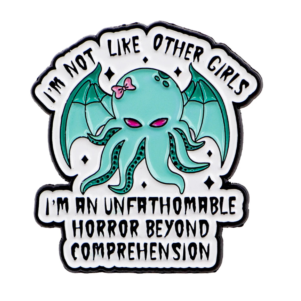 Fairy Tales Enamel Pin Funny Octopus Brooch Pines Lapel Pins Badge on Backpack