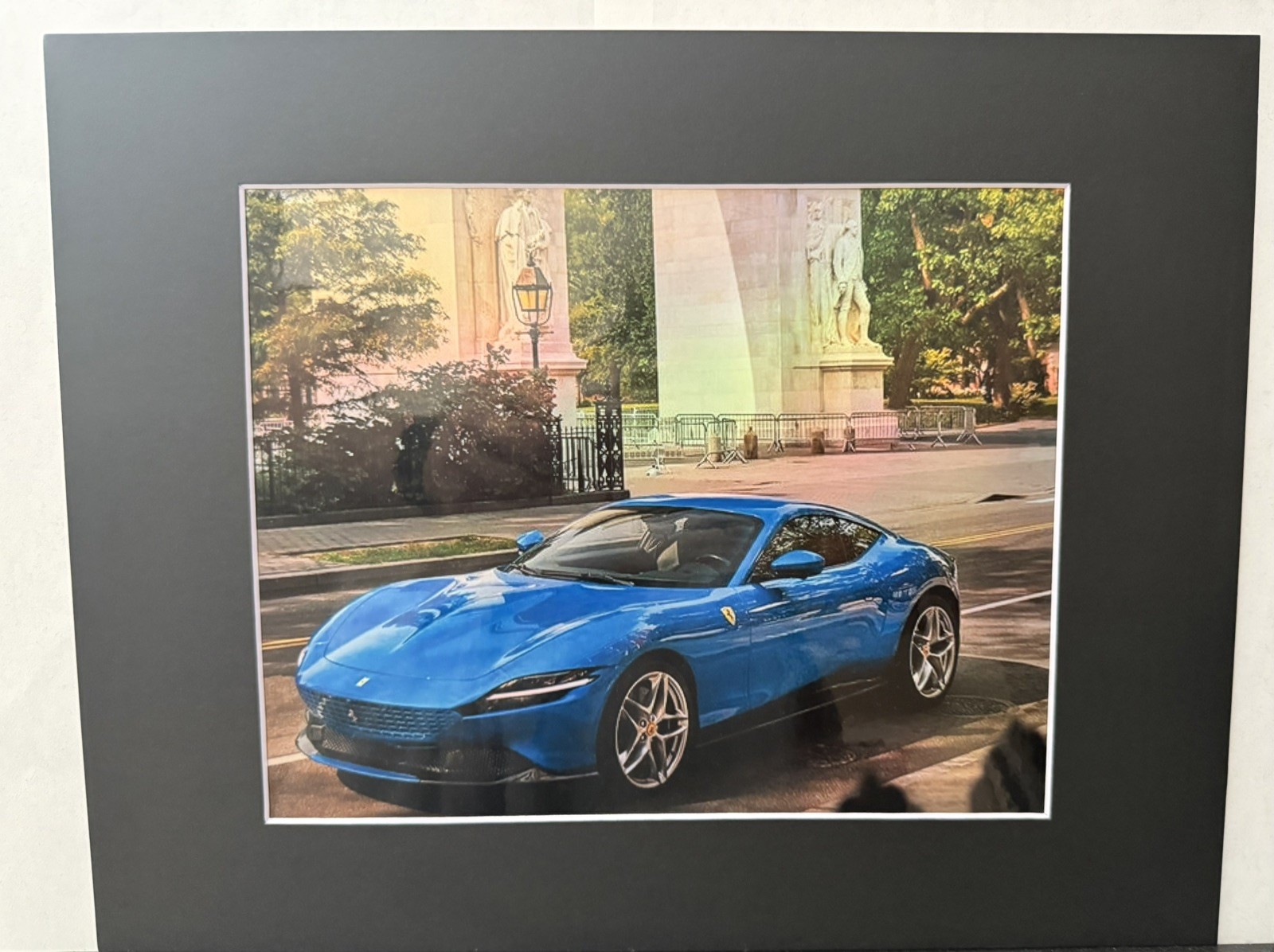 Ferrari Roma Holographic 11x14 Matted Frame