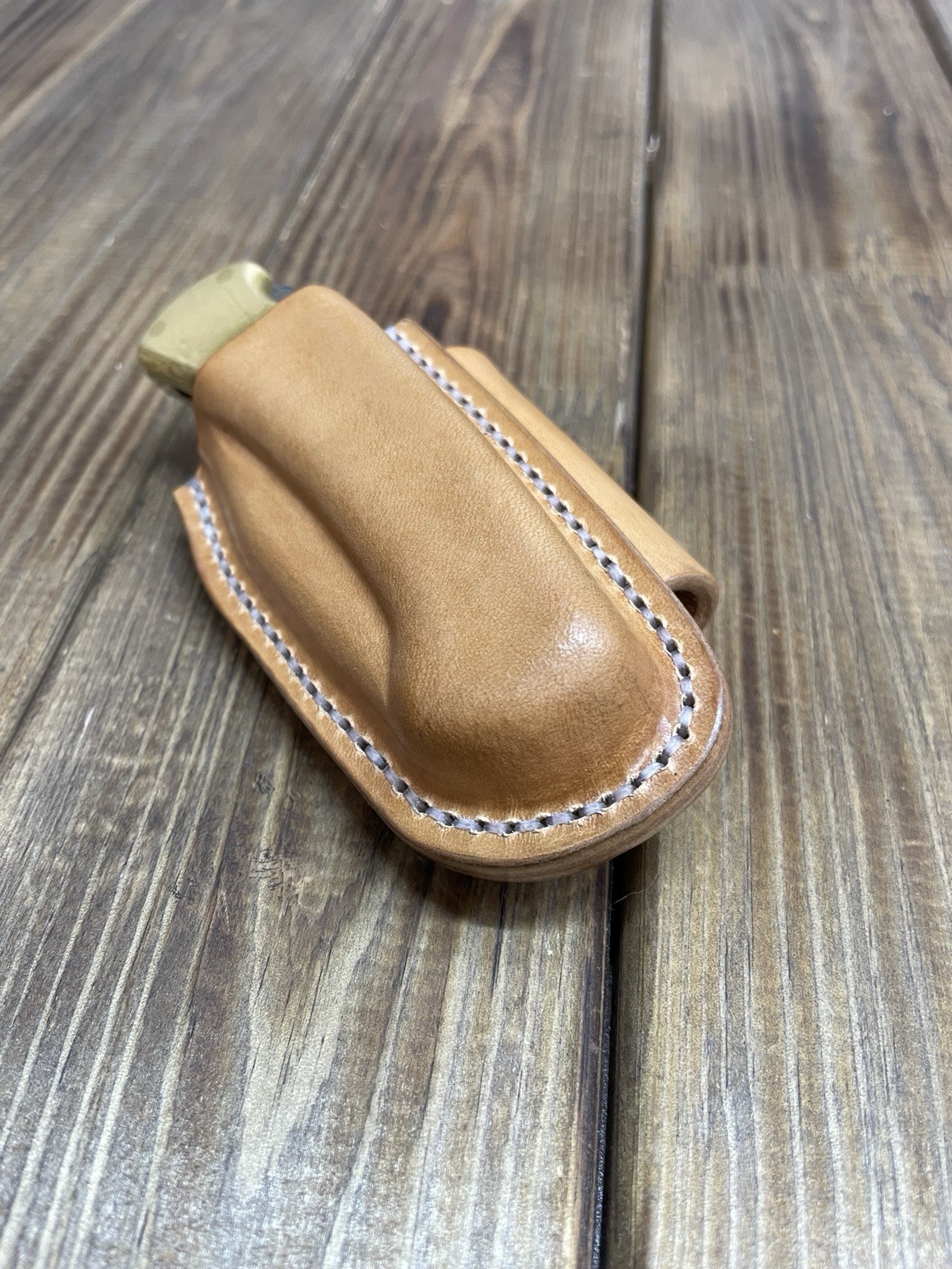 Horizontal leather sheath for buck 112 Ranger 