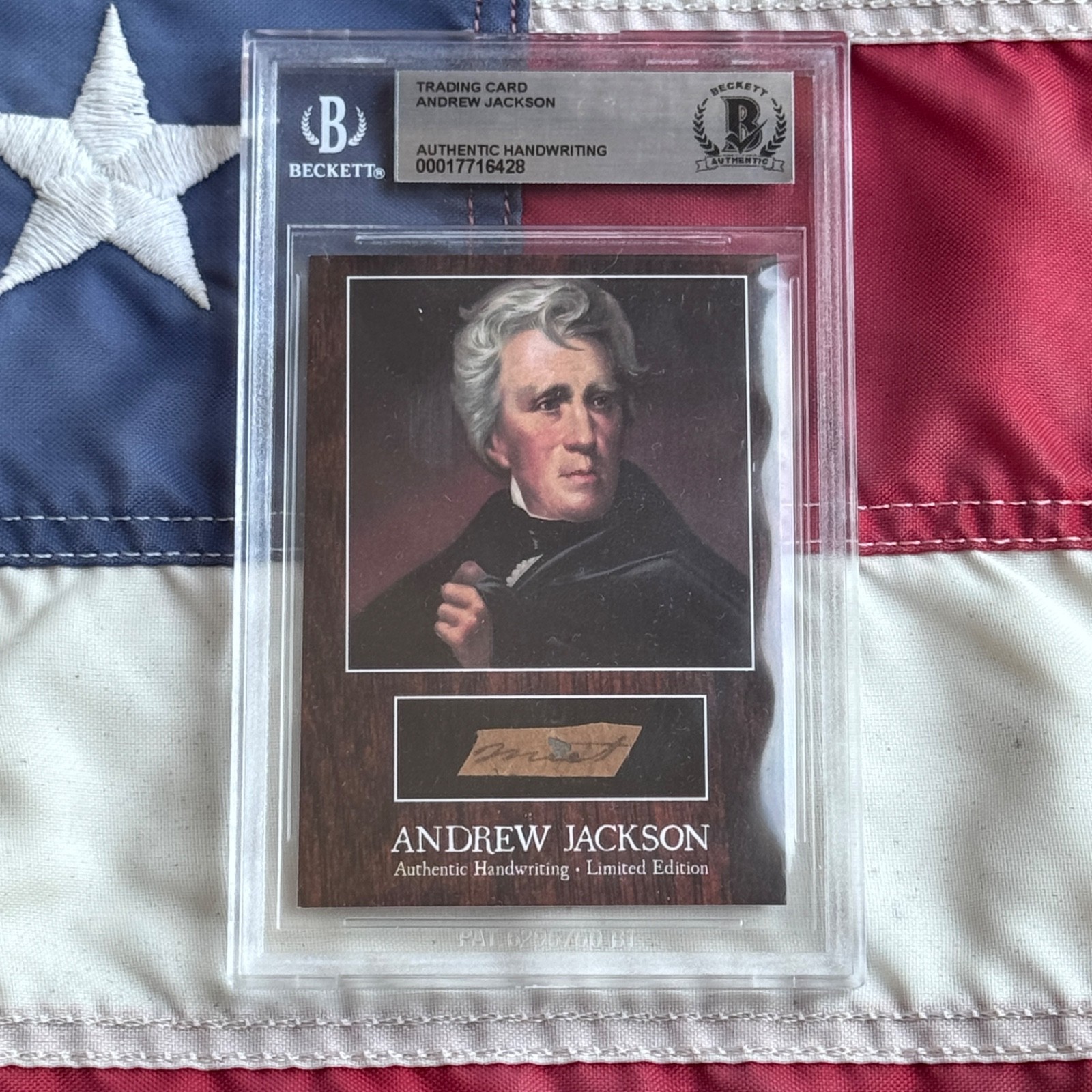 Andrew Jackson Handwritten Word Removed from an Autograph Letter Signed BAS