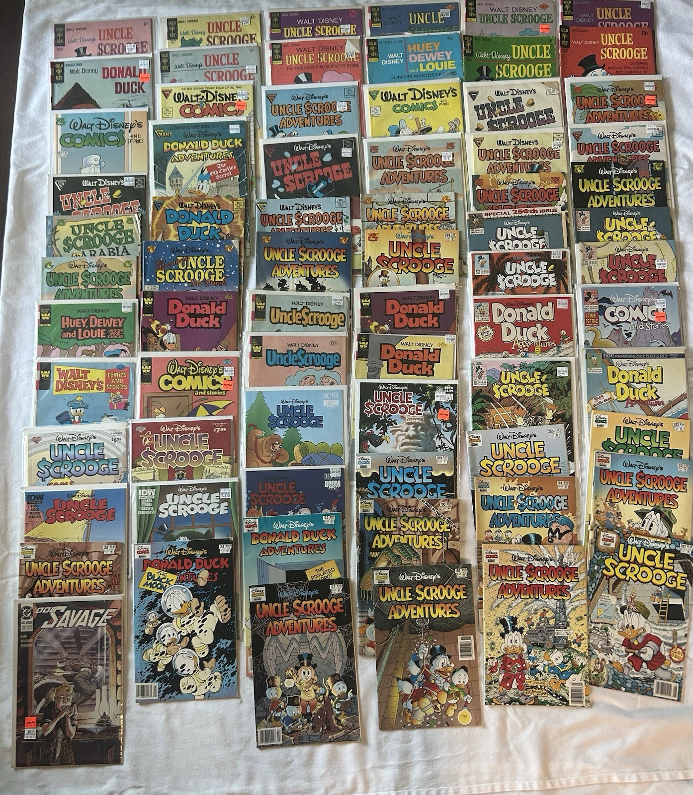 Huge Lot Vtg Disney Comics Uncle Scrooge Donald Duck Gold Key Whitman Gladstone