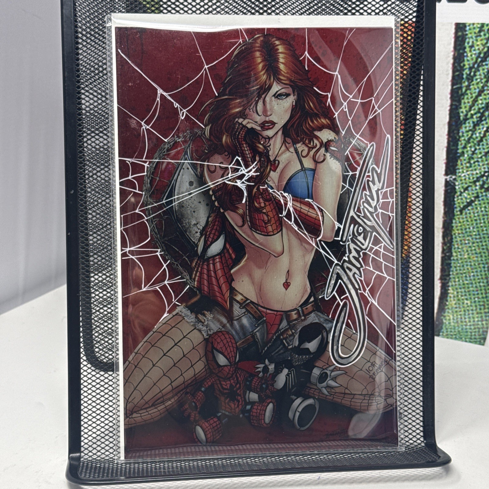 WHITE WIDOW 7 MARY JANE JAMIE TYNDALL Rock N Roll Signed & Web REMARK 1/1 w/ COA