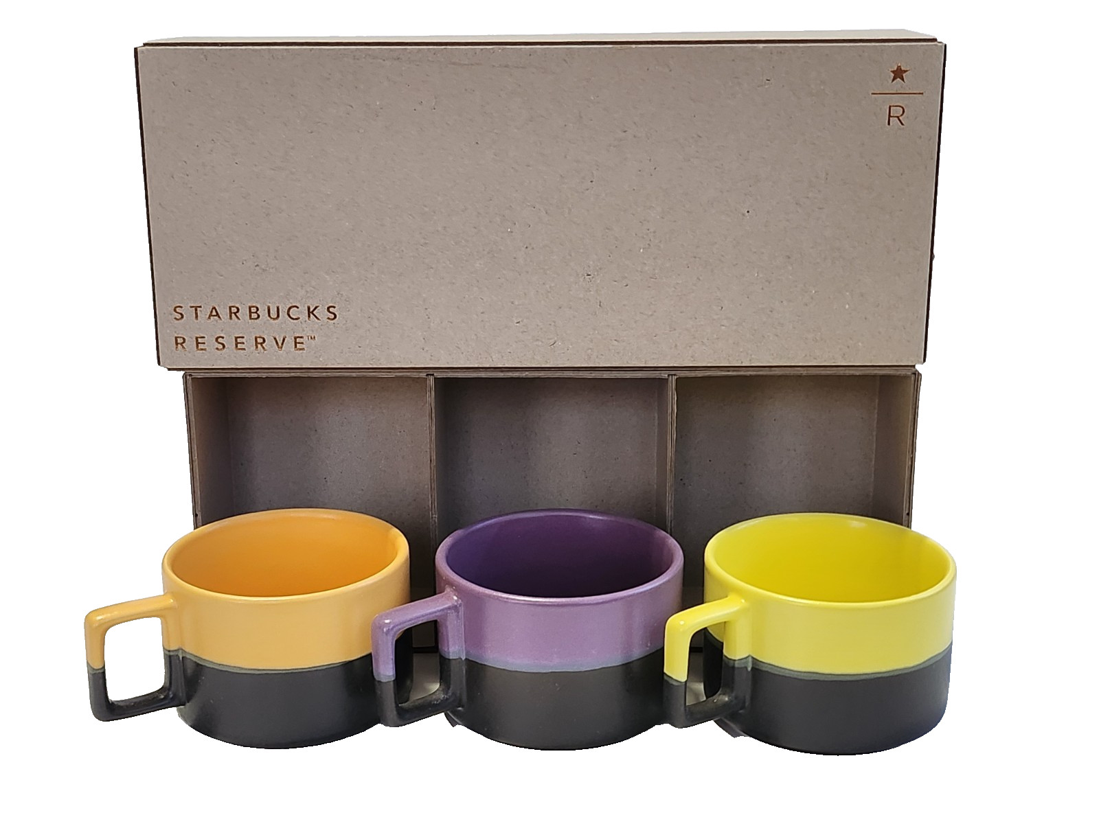 Starbucks Reserve Coffee Together Demi Espresso Cup Set 3oz Ceramic 3 Cups Gift