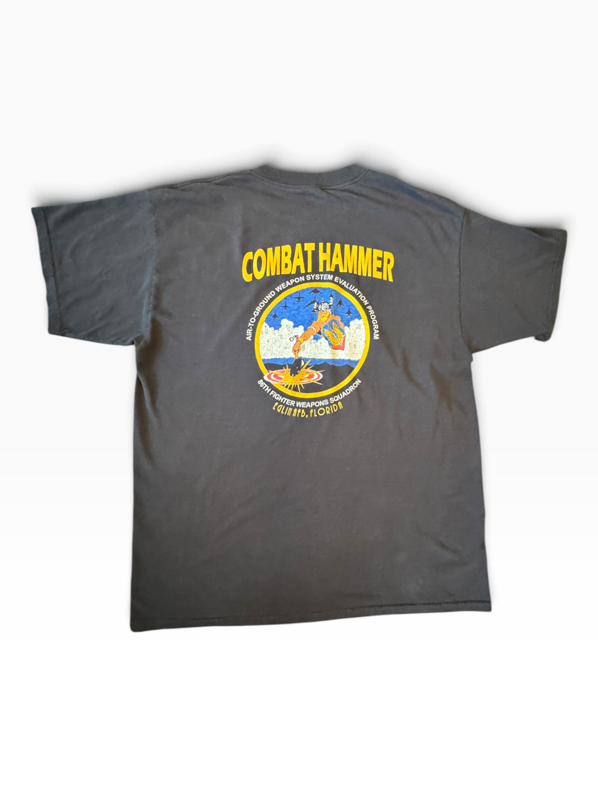 Vintage Combat Hammer USAF 86th Fighter Weapons Squadron Tee Size XL