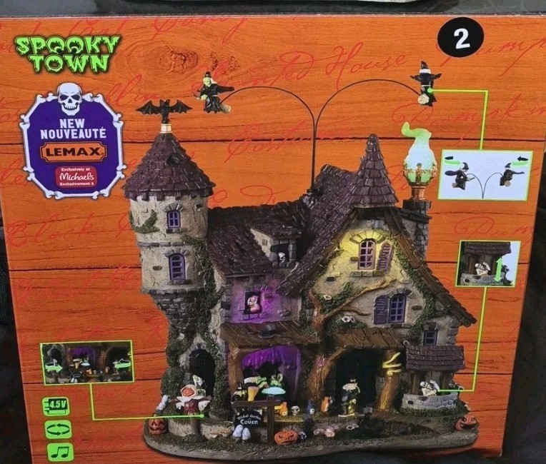 NEW Lemax Spooky Town Wicked Garden Coven Witch Halloween Village Michaels Exc