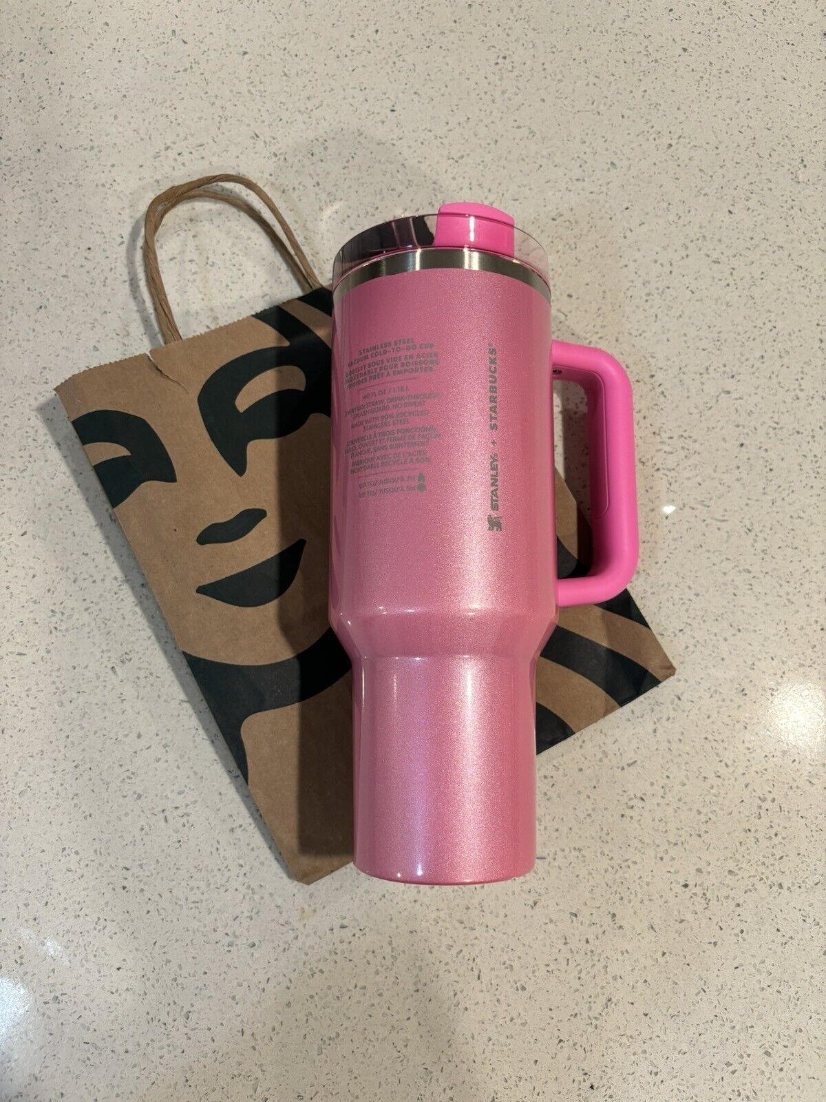 Stanley x Starbucks Exclusive 2024 Pink 40oz Tumbler NEW SHIPS ASAP for