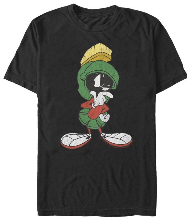 Marvin the Martian VTG black T-shirt short sleeve S to 5XL